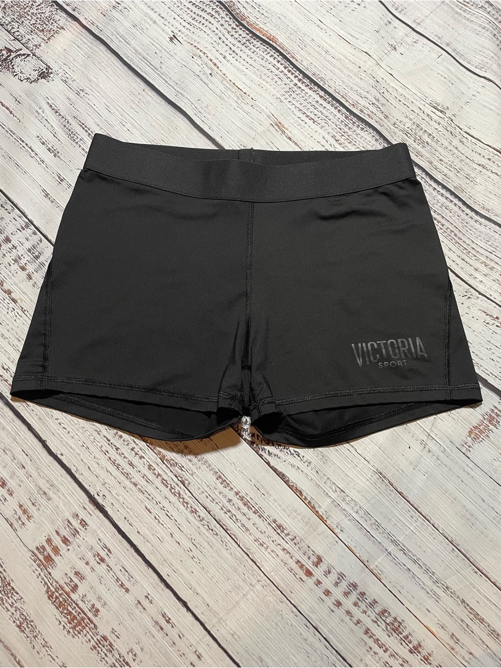 Victoria's Secret Sport black compression shorts. Size L.